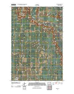 Berlin North Dakota Historical topographic map, 1:24000 scale, 7.5 X 7.5 Minute, Year 2011