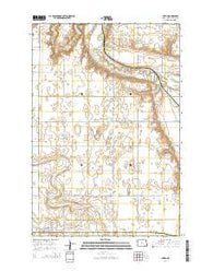 Berlin North Dakota Current topographic map, 1:24000 scale, 7.5 X 7.5 Minute, Year 2014