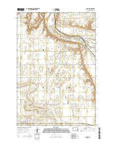 Berlin North Dakota Current topographic map, 1:24000 scale, 7.5 X 7.5 Minute, Year 2014