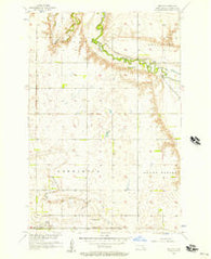 Berlin North Dakota Historical topographic map, 1:24000 scale, 7.5 X 7.5 Minute, Year 1956