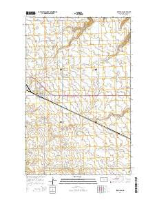 Berthold North Dakota Current topographic map, 1:24000 scale, 7.5 X 7.5 Minute, Year 2014