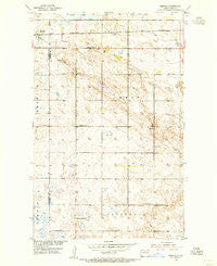 Berwick North Dakota Historical topographic map, 1:24000 scale, 7.5 X 7.5 Minute, Year 1954