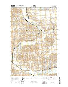 Beulah North Dakota Current topographic map, 1:24000 scale, 7.5 X 7.5 Minute, Year 2014