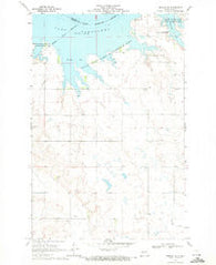 Beulah NE North Dakota Historical topographic map, 1:24000 scale, 7.5 X 7.5 Minute, Year 1969