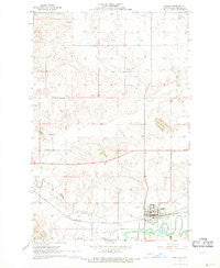 Beulah North Dakota Historical topographic map, 1:24000 scale, 7.5 X 7.5 Minute, Year 1968