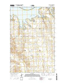 Beulah NE North Dakota Current topographic map, 1:24000 scale, 7.5 X 7.5 Minute, Year 2014