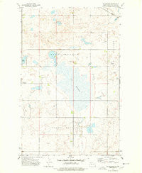Big Meadow North Dakota Historical topographic map, 1:24000 scale, 7.5 X 7.5 Minute, Year 1974