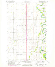 Big Woods SW North Dakota Historical topographic map, 1:24000 scale, 7.5 X 7.5 Minute, Year 1966
