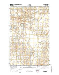 Big Meadow North Dakota Current topographic map, 1:24000 scale, 7.5 X 7.5 Minute, Year 2014