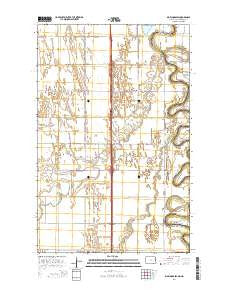 Big Woods SW North Dakota Current topographic map, 1:24000 scale, 7.5 X 7.5 Minute, Year 2014