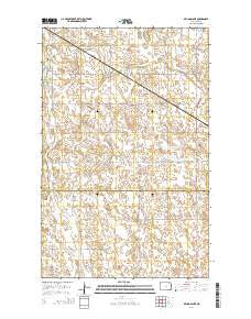 Billings Lake North Dakota Current topographic map, 1:24000 scale, 7.5 X 7.5 Minute, Year 2014