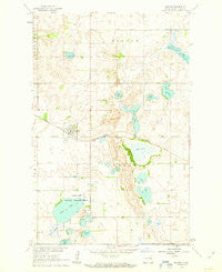 Binford North Dakota Historical topographic map, 1:24000 scale, 7.5 X 7.5 Minute, Year 1961