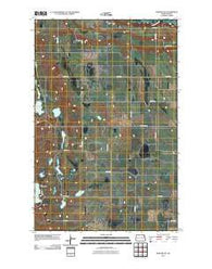 Binford NE North Dakota Historical topographic map, 1:24000 scale, 7.5 X 7.5 Minute, Year 2011