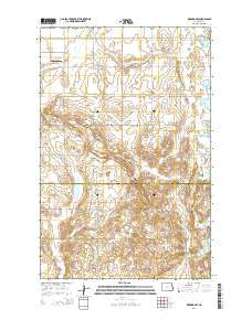 Binford NW North Dakota Current topographic map, 1:24000 scale, 7.5 X 7.5 Minute, Year 2014
