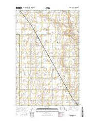 Bisbee North North Dakota Current topographic map, 1:24000 scale, 7.5 X 7.5 Minute, Year 2014