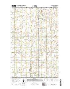 Bisbee South North Dakota Current topographic map, 1:24000 scale, 7.5 X 7.5 Minute, Year 2014