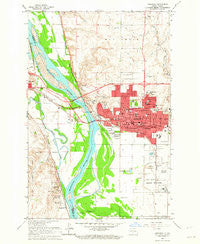 Bismarck North Dakota Historical topographic map, 1:24000 scale, 7.5 X 7.5 Minute, Year 1962