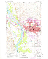 Bismarck North Dakota Historical topographic map, 1:24000 scale, 7.5 X 7.5 Minute, Year 1962