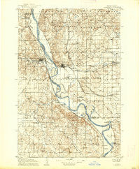 Bismarck North Dakota Historical topographic map, 1:125000 scale, 30 X 30 Minute, Year 1907
