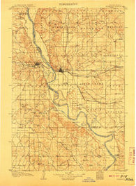 Bismarck North Dakota Historical topographic map, 1:125000 scale, 30 X 30 Minute, Year 1907