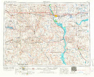 Bismarck North Dakota Historical topographic map, 1:250000 scale, 1 X 2 Degree, Year 1954