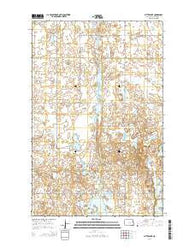 Bitter Lake North Dakota Current topographic map, 1:24000 scale, 7.5 X 7.5 Minute, Year 2014