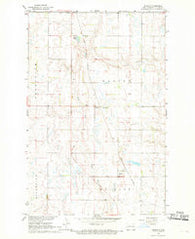 Blabon North Dakota Historical topographic map, 1:24000 scale, 7.5 X 7.5 Minute, Year 1967