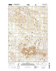 Black Butte North Dakota Current topographic map, 1:24000 scale, 7.5 X 7.5 Minute, Year 2014
