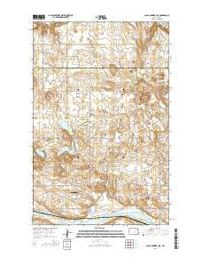 Black Hammer Hill North Dakota Current topographic map, 1:24000 scale, 7.5 X 7.5 Minute, Year 2014