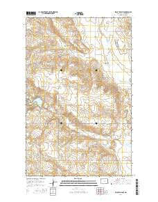 Blacktail Lake North Dakota Current topographic map, 1:24000 scale, 7.5 X 7.5 Minute, Year 2014
