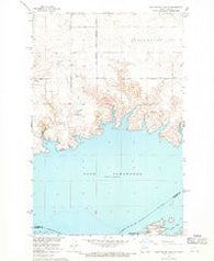 Blackwater Lake SE North Dakota Historical topographic map, 1:24000 scale, 7.5 X 7.5 Minute, Year 1967