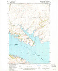 Blackwater Lake SW North Dakota Historical topographic map, 1:24000 scale, 7.5 X 7.5 Minute, Year 1967