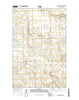 Blackwater Lake North Dakota Current topographic map, 1:24000 scale, 7.5 X 7.5 Minute, Year 2014