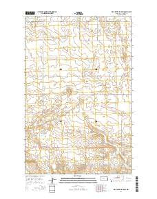 Blackwater Lake NW North Dakota Current topographic map, 1:24000 scale, 7.5 X 7.5 Minute, Year 2014