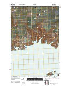 Blackwater Lake SE North Dakota Historical topographic map, 1:24000 scale, 7.5 X 7.5 Minute, Year 2011