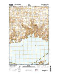 Blackwater Lake SE North Dakota Current topographic map, 1:24000 scale, 7.5 X 7.5 Minute, Year 2014