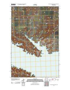 Blackwater Lake SW North Dakota Historical topographic map, 1:24000 scale, 7.5 X 7.5 Minute, Year 2011