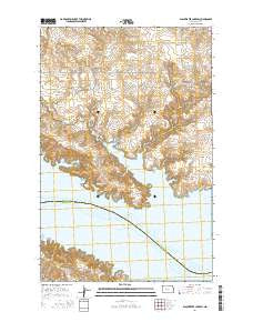 Blackwater Lake SW North Dakota Current topographic map, 1:24000 scale, 7.5 X 7.5 Minute, Year 2014