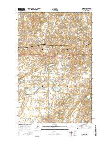 Blaisdell North Dakota Current topographic map, 1:24000 scale, 7.5 X 7.5 Minute, Year 2014