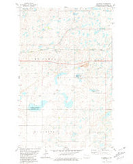 Blaisdell North Dakota Historical topographic map, 1:24000 scale, 7.5 X 7.5 Minute, Year 1981