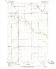 Blanchard North Dakota Historical topographic map, 1:24000 scale, 7.5 X 7.5 Minute, Year 1967
