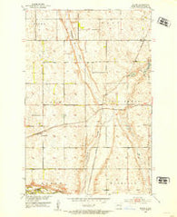 Bloom North Dakota Historical topographic map, 1:24000 scale, 7.5 X 7.5 Minute, Year 1952
