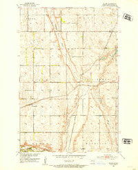 Bloom North Dakota Historical topographic map, 1:24000 scale, 7.5 X 7.5 Minute, Year 1952