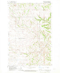 Blue Buttes SE North Dakota Historical topographic map, 1:24000 scale, 7.5 X 7.5 Minute, Year 1965