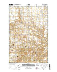 Blue Buttes North Dakota Current topographic map, 1:24000 scale, 7.5 X 7.5 Minute, Year 2014