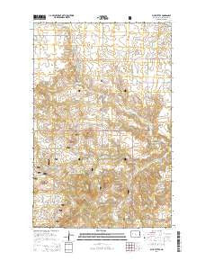 Blue Buttes North Dakota Current topographic map, 1:24000 scale, 7.5 X 7.5 Minute, Year 2014
