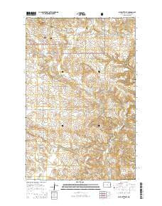 Blue Buttes SE North Dakota Current topographic map, 1:24000 scale, 7.5 X 7.5 Minute, Year 2014