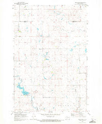 Bluegrass North Dakota Historical topographic map, 1:24000 scale, 7.5 X 7.5 Minute, Year 1970