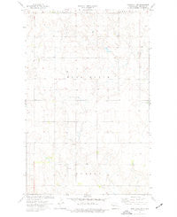 Bonetraill SW North Dakota Historical topographic map, 1:24000 scale, 7.5 X 7.5 Minute, Year 1974