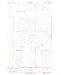 Bonetraill North Dakota Historical topographic map, 1:24000 scale, 7.5 X 7.5 Minute, Year 1974